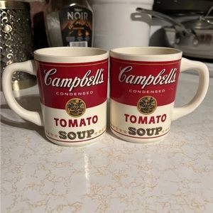 Vintage Campbell's Tomato Soup Coffee Mug Cup Made In The USA Set of 2
